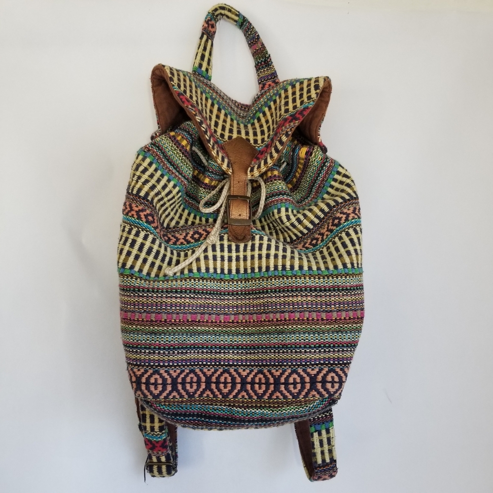 Boho Cotton Chic Backpack Bag